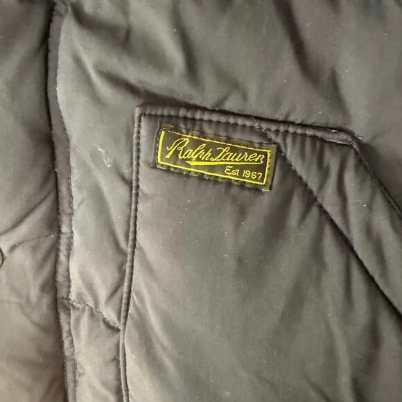 Polo Ralph Lauren Navy Blue/Red Kids Puffer Hooded Jacket - SZ M 10/12 - Picture 8 of 9